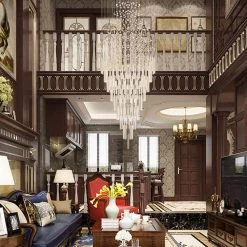 Albany 10 -Light Crystal Tiered Chandelier by Maxax -Maxax Elegant store chrome maxax chandeliers mx16006 10 c c3 1000