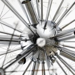 Phoenix 8 -Light Clear Sputnik Sphere Chandelier with Crystal Accents by Maxax -Maxax Elegant store chrome maxax chandeliers mx19055 8 p 66 1000