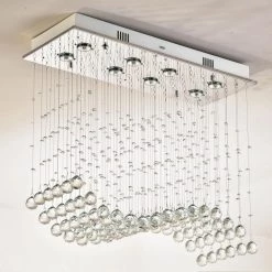 Albany 8-Light Chrome Dimmable Tiered Chandelier by Maxax