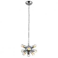 Augusta 9-Light Chrome Sputnik Sphere Chandelier by Maxax