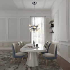 Augusta 9-Light Chrome Sputnik Sphere Chandelier by Maxax -Maxax Elegant store chrome maxax chandeliers mx19112 9ch p 66 1000