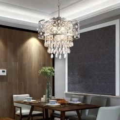 Indianapolis 5-Light Chrome Lantern Drum Chandelier with Crystal Accents by Maxax 10 Indianapolis 5-Light Chrome Lantern Drum Chandelier with Crystal Accents by Maxax -Maxax Elegant store chrome maxax chandeliers mxsu 5ch p 1f 1000