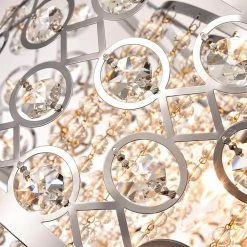 Indianapolis 5-Light Chrome Lantern Drum Chandelier with Crystal Accents by Maxax 8 Indianapolis 5-Light Chrome Lantern Drum Chandelier with Crystal Accents by Maxax -Maxax Elegant store chrome maxax chandeliers mxsu 5ch p c3 1000