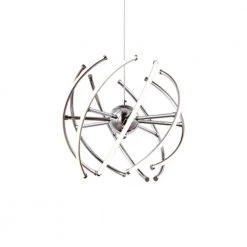 Morristown 8 - Light Chrome Modern Integrated LED Chandelier by Maxax