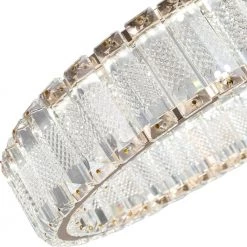 Jefferson 1-Light Clear/Chrome Unique Integrated LED Chandelier with Crystal Accents by Maxax 13 Jefferson 1-Light Clear/Chrome Unique Integrated LED Chandelier with Crystal Accents by Maxax -Maxax Elegant store chrome maxax chandeliers yx 26 44 1000