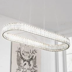 Jefferson 1-Light Clear/Chrome Unique Integrated LED Chandelier with Crystal Accents by Maxax 10 Jefferson 1-Light Clear/Chrome Unique Integrated LED Chandelier with Crystal Accents by Maxax -Maxax Elegant store chrome maxax chandeliers yx 26 c3 1000