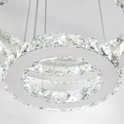 Jefferson 3-Light Chrome Integrated LED Unique Tiered Chandelier with Crystal Accents by Maxax 17 Jefferson 3-Light Chrome Integrated LED Unique Tiered Chandelier with Crystal Accents by Maxax -Maxax Elegant store chrome maxax chandeliers yx550 76 1000