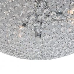 Jackson 15 in. 3-Light Chrome Flush Mount With Crystal by Maxax -Maxax Elegant store chrome maxax flush mount lights 19175 3ch 44 1000