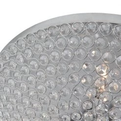 Jackson 15 in. 3-Light Chrome Flush Mount With Crystal by Maxax -Maxax Elegant store chrome maxax flush mount lights 19175 3ch fa 1000