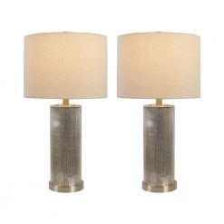 Concord 26.25 in. Silver Chrome Table Lamp Set with USB (Set of 2) by Maxax 12 Concord 26.25 in. Silver Chrome Table Lamp Set with USB (Set of 2) by Maxax -Maxax Elegant store chrome maxax table lamps t06 oat c3 1000