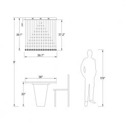 Albany 6-Light Clear Kitchen Island Geometric Chandelier with Crystal Accents by Maxax -Maxax Elegant store clear chrome maxax chandeliers mx16002 c 66 1000
