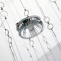 Albany 6-Light Clear Kitchen Island Geometric Chandelier with Crystal Accents by Maxax -Maxax Elegant store clear chrome maxax chandeliers mx16002 c 76 1000