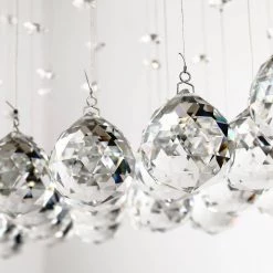 Albany 6-Light Clear Kitchen Island Geometric Chandelier with Crystal Accents by Maxax -Maxax Elegant store clear chrome maxax chandeliers mx16002 c fa 1000