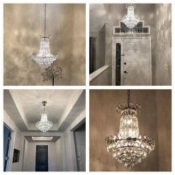 Cheyenne 6 -Light Unique/Statement Empire Chandelier with Crystal Accents by Maxax -Maxax Elegant store clear chrome maxax chandeliers mx17022 p 4f 1000