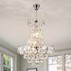 Cheyenne 6 -Light Unique/Statement Empire Chandelier with Crystal Accents by Maxax