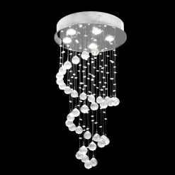 Albany 5-Light Clear Unique Tiered Chandelier with Crystal Accents by Maxax -Maxax Elegant store clear maxax chandeliers mx16004 c 66 1000