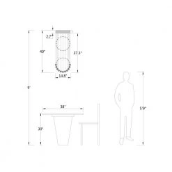 Albany 6-Light Clear Unique Chandelier with Crystal Accents by Maxax -Maxax Elegant store clear maxax chandeliers mx16005 c 4f 1000