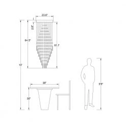 Albany 7-Light Clear Statement Empire Chandelier with Crystal Accents by Maxax -Maxax Elegant store clear maxax chandeliers mx16006 c d4 1000