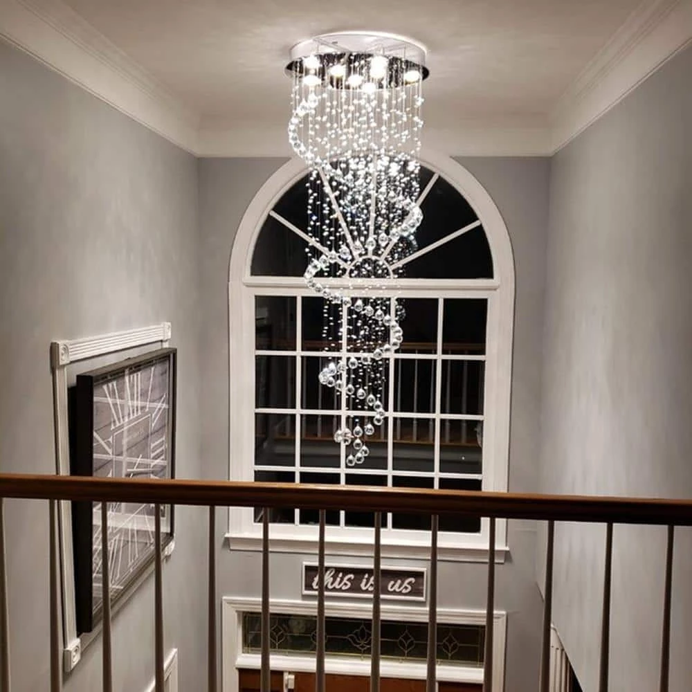 Albany 8 -Light Chrome Statement Tiered Chandelier with Crystal Accents by Maxax 2 Albany 8 -Light Chrome Statement Tiered Chandelier with Crystal Accents by Maxax - Image 2