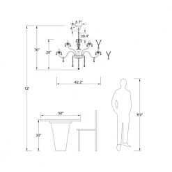 Atlanta 18-Light Clear Candle Style Classic/Traditional Chandelier with Crystal Accents by Maxax -Maxax Elegant store clear maxax chandeliers mx17020 18 p 40 1000