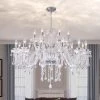 Atlanta 18-Light Clear Candle Style Classic/Traditional Chandelier with Crystal Accents by Maxax