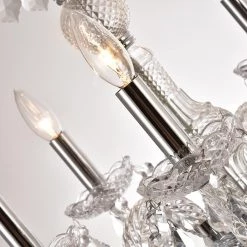 Atlanta 5 -Light Clear Candle Style Classic Chandelier with Crystal Accents by Maxax -Maxax Elegant store clear maxax chandeliers mx19051 5 p 4f 1000
