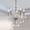 Atlanta 5 -Light Clear Candle Style Classic Chandelier with Crystal Accents by Maxax