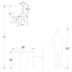 Portland 3-Light Clear Unique/Statement Drum Chandelier With Crystal by Maxax -Maxax Elegant store clear maxax chandeliers mx19065 3 p 1f 1000