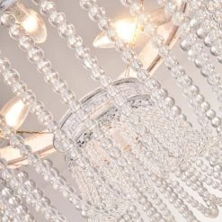 Portland 3-Light Clear Unique/Statement Drum Chandelier With Crystal by Maxax -Maxax Elegant store clear maxax chandeliers mx19065 3 p 44 1000