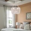 Portland 3-Light Clear Unique/Statement Drum Chandelier With Crystal by Maxax