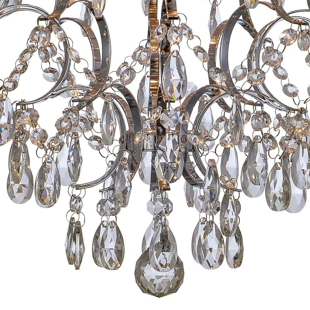 New Orleans 4 -Light Clear Unique/Statement Geometric Chandelier with Crystal Accents by Maxax 8 New Orleans 4 -Light Clear Unique/Statement Geometric Chandelier with Crystal Accents by Maxax - Image 8