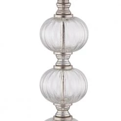 Montgomery 29 in. Clear Buffet Lamp Set with USB (Set of 2) by Maxax 17 Montgomery 29 in. Clear Buffet Lamp Set with USB (Set of 2) by Maxax -Maxax Elegant store clear sand nickel maxax table lamps t59 cl 44 1000