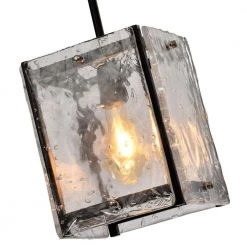 St. Louis Dark Brown 1 - Light Rectangle Pendant by Maxax -Maxax Elegant store dark brown maxax chandeliers mx2002 p1bz 4f 1000