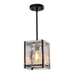 St. Louis Dark Brown 1 - Light Rectangle Pendant by Maxax