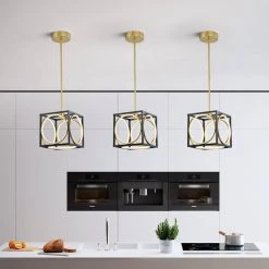 Boston 5-Light Black/Gold Lantern Square Integrated LED Chandelier by Maxax 15 Boston 5-Light Black/Gold Lantern Square Integrated LED Chandelier by Maxax -Maxax Elegant store gold black maxax chandeliers mx2025 p1m 76 1000