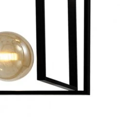 Harrisburg 2-Light Gold/Black Square/Rectangle Pendant by Maxax -Maxax Elegant store gold black maxax chandeliers mx21035 p2bg 1f 1000