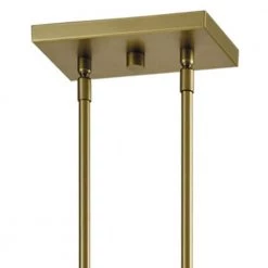 Harrisburg 2-Light Gold/Black Square/Rectangle Pendant by Maxax -Maxax Elegant store gold black maxax chandeliers mx21035 p2bg fa 1000