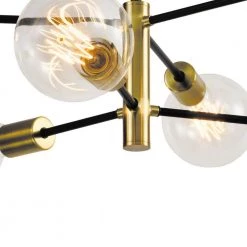 Augusta 6-Light Gold / Black Modern Linear Chandelier with Wrought Iron Accents by Maxax 17 Augusta 6-Light Gold / Black Modern Linear Chandelier with Wrought Iron Accents by Maxax -Maxax Elegant store gold black maxax chandeliers mx21037 p6bg 76 1000