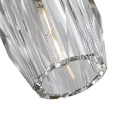 Lincoln 1-Light Clear Single Geometric Pendant with Crystal Accents by Maxax -Maxax Elegant store gold clear maxax pendant lights mx19138 1cl p 76 1000