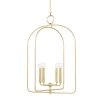 Mallory 4-Light Gold Leaf Large Pendant by Mitzi by Hudson Valley Lighting