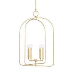 Mallory 4-Light Gold Leaf Large Pendant by Mitzi by Hudson Valley Lighting