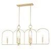 Mallory 6-Light Gold Leaf Island Light Pendant by Mitzi by Hudson Valley Lighting