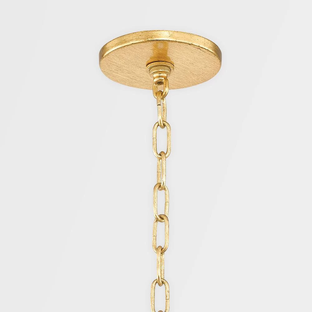 Lena 4-Light Gold Leaf Large Lantern Pendant by Mitzi by Hudson Valley Lighting 4 Lena 4-Light Gold Leaf Large Lantern Pendant by Mitzi by Hudson Valley Lighting - Image 4