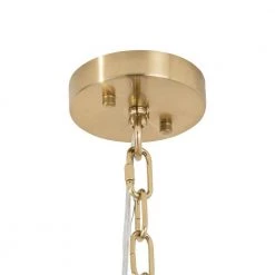 Indianapolis 4 -Light Unique/Statementand Kitchen Island Drum Glam Chandelier With Crystal Accents by Maxax -Maxax Elegant store gold maxax chandeliers 19172 4ab 44 1000