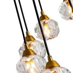 10-Light Gold Albany Unique Tiered Chandelier with Crystal Accents by Maxax -Maxax Elegant store gold maxax chandeliers mx19053 10gd p 4f 1000