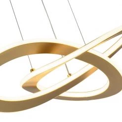 Carson 1-Light Integrated LED Gold Unique Chandelier by Maxax -Maxax Elegant store gold maxax chandeliers mx21041 p3gd 4f 1000