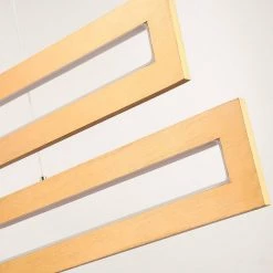 Boston 2- Light Gold Kitchen Island Rectangle Integrated LED Chandelier by Maxax -Maxax Elegant store gold maxax chandeliers yx 20 4f 1000