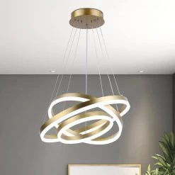 Carson 3-Light Integrated LED Gold Chandelier by Maxax 13 Carson 3-Light Integrated LED Gold Chandelier by Maxax -Maxax Elegant store gold maxax chandeliers yx 22 44 1000