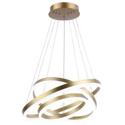 Carson 3-Light Integrated LED Gold Chandelier by Maxax