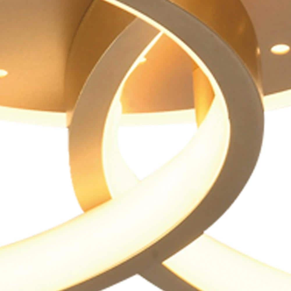 Carson 21.65 in. 2-Light Gold Cluster Circle LED Semi-Flush Mount by Maxax 3 Carson 21.65 in. 2-Light Gold Cluster Circle LED Semi-Flush Mount by Maxax - Image 3